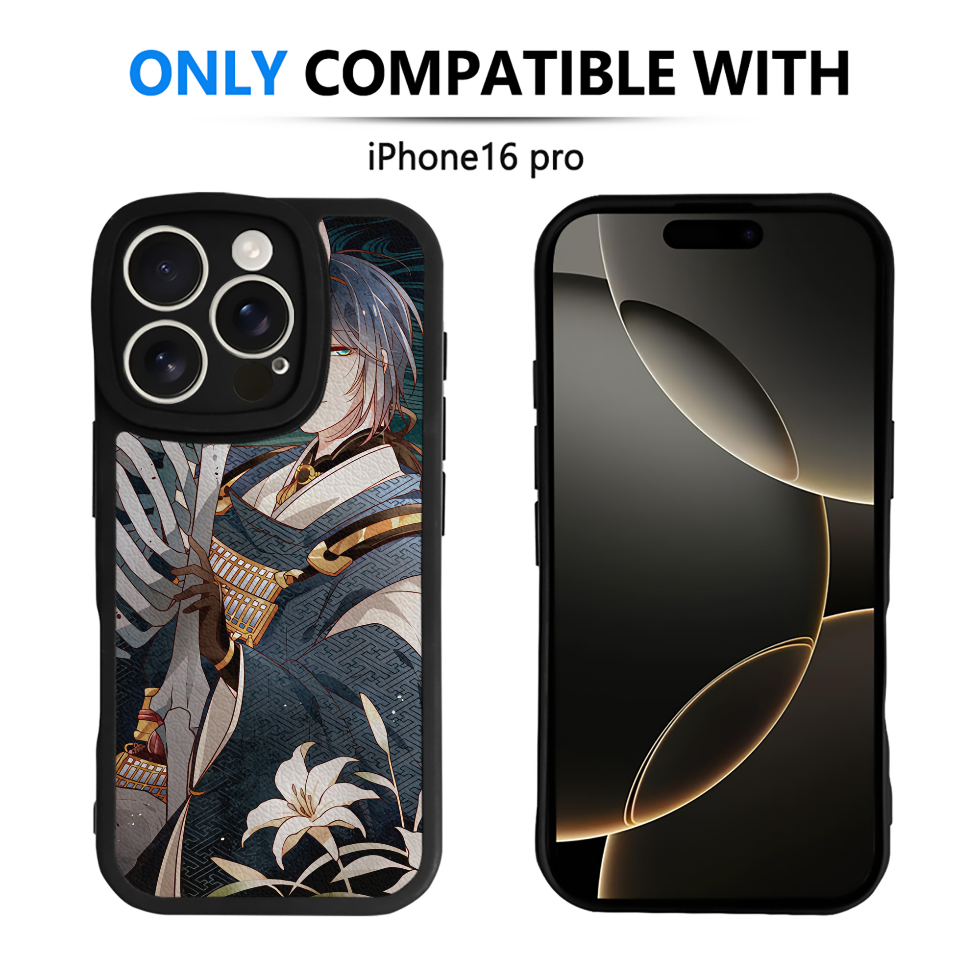 （画像用） 刀剣乱舞 Touken Ranbu 【iPhone 16シリーズ対応】シリコンスマホケース（レザー調） 材質：シリコン